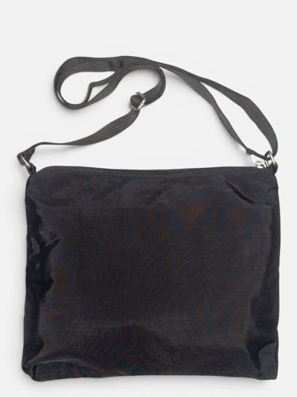 Baggallini Set Large Zipper Bag Mini Belt Pouch Black Nylon Crossbody Organizer - Picture 5 of 11